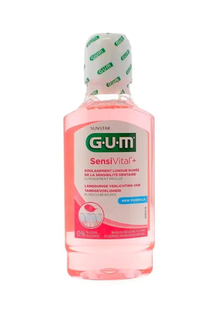 Gum Sensivital+ Bain Bouche Fluore Flacon 300ml 6081
