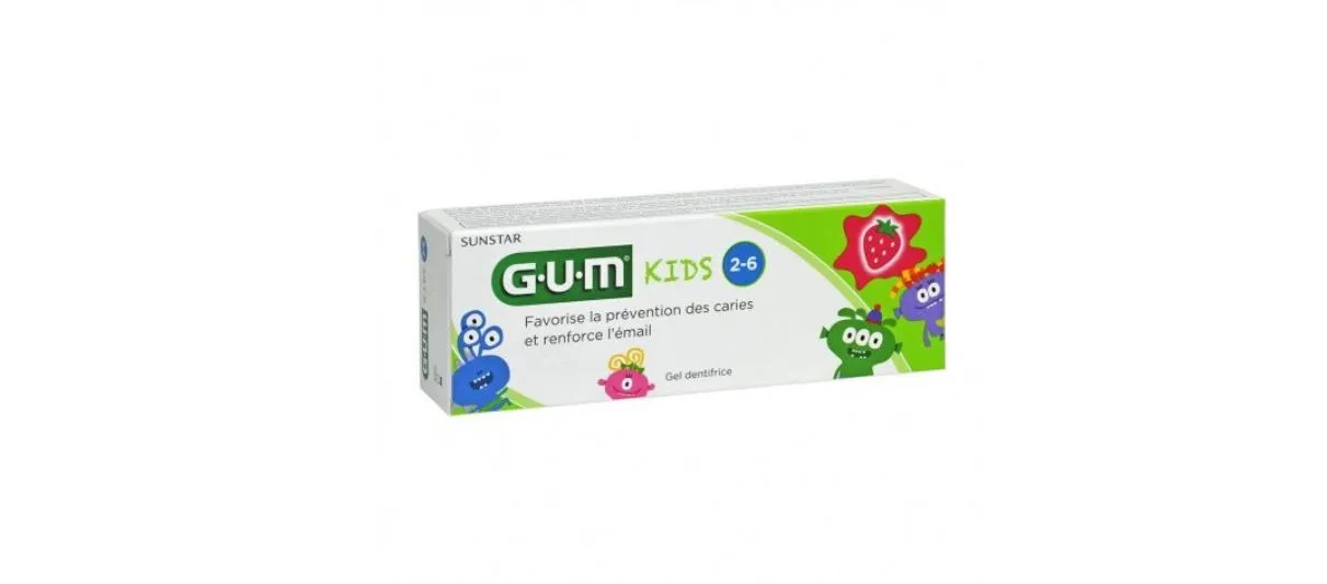 Gum Dentifrice Kids 2 à 6 ans 50ml