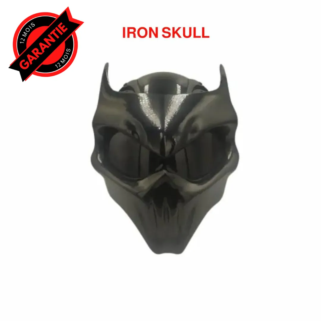 Casques   IRON SKULL  de Moto Peints à la Main 