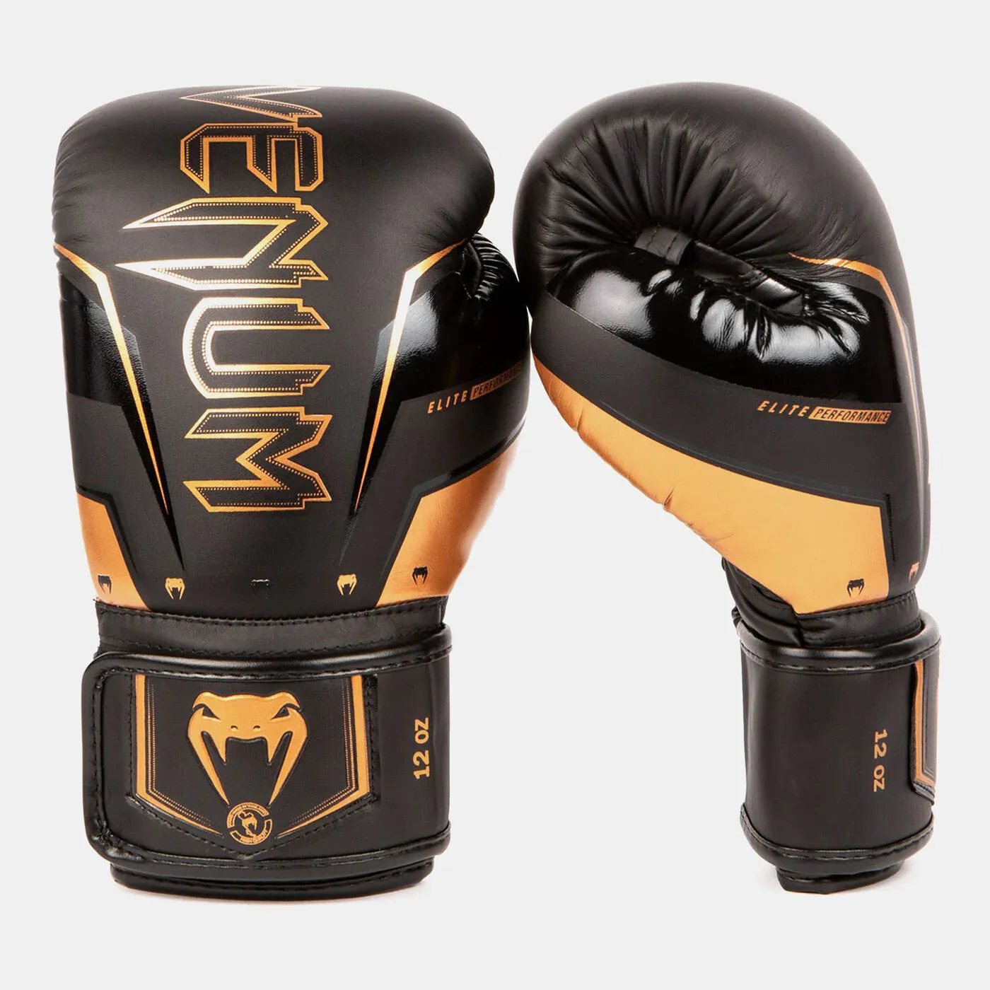Gants de Boxe Elite Noir - Or