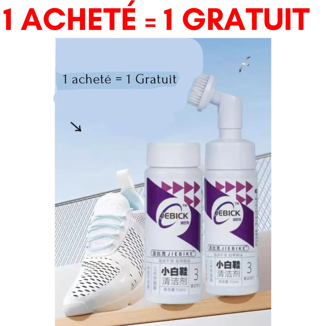 2 Brosse nettoyante pour chaussures blanches - (1 Brosse acheté = 1 Brosse Gratuite) Conakry