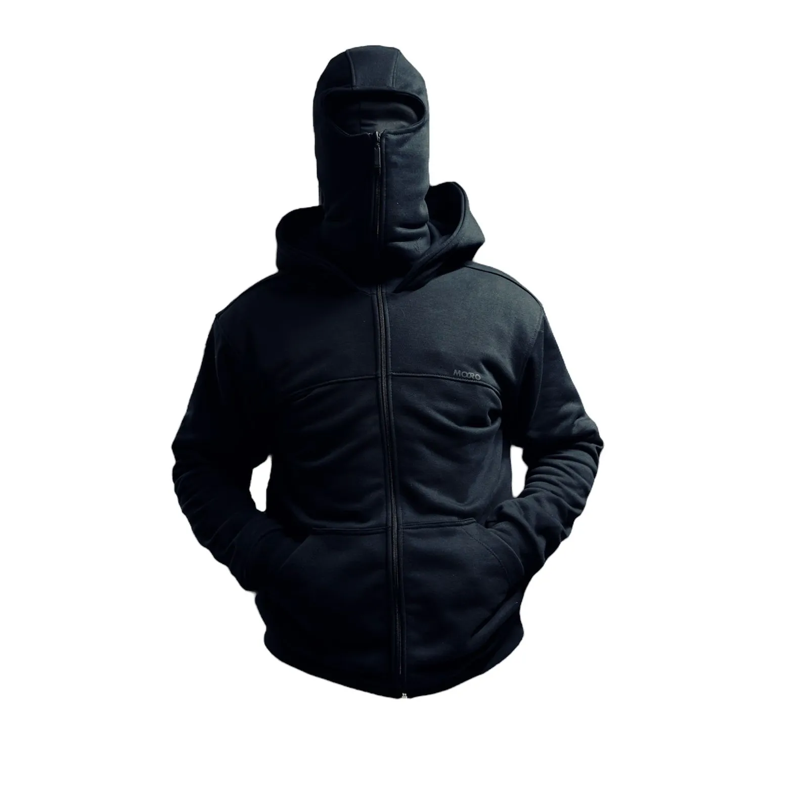 BLACK HOODIE BLACKLAVA NINJA 