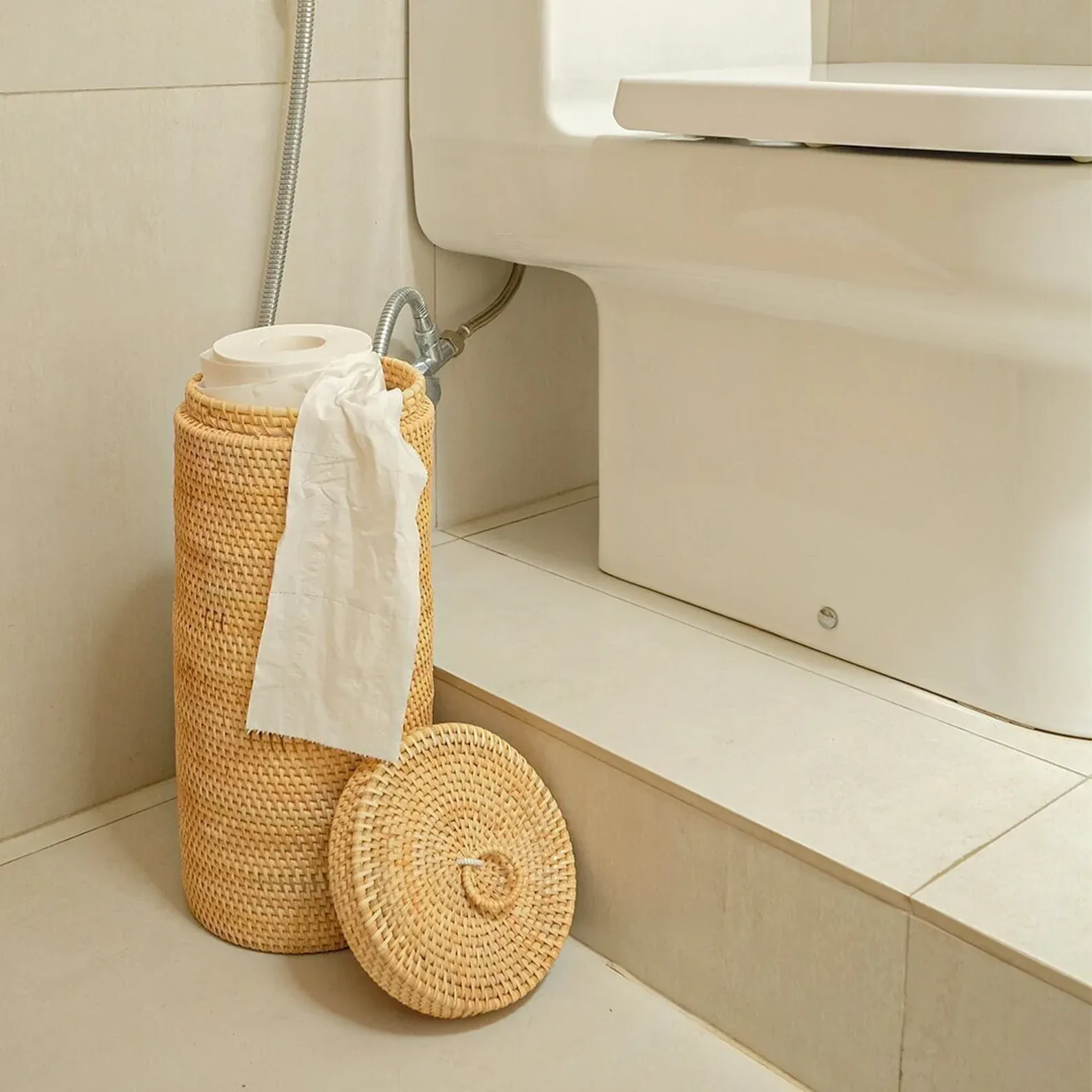 Porte-rouleau pour organiser votre salle de bain/toilettes avec style !