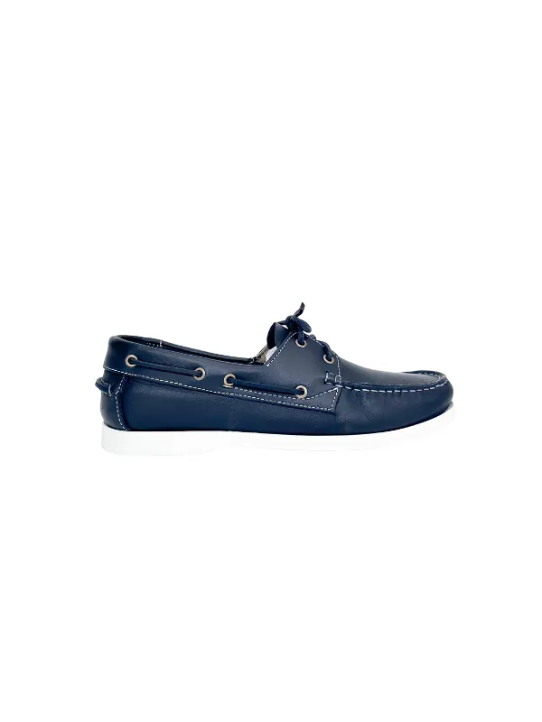 Mocassin SE 201 Cuir Bleu