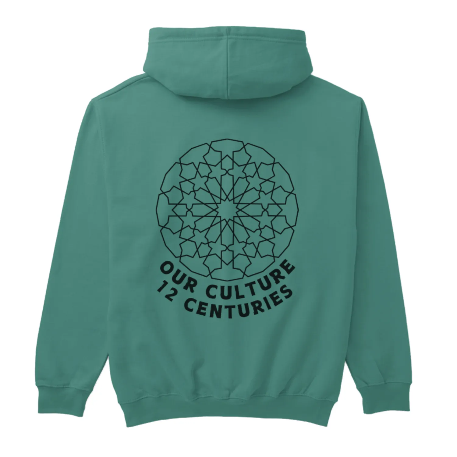 HUNTER GREEN  hoodie ''moroccan sign culture''