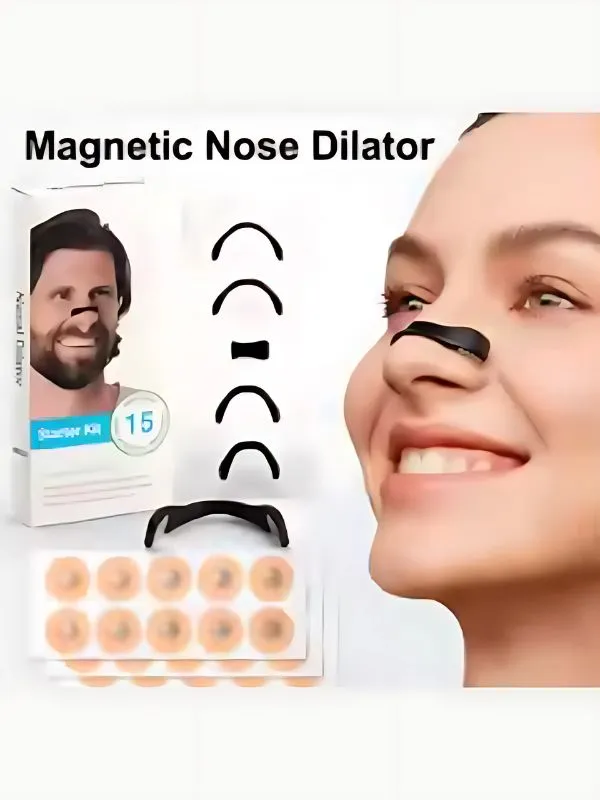 Bandelettes nasales magnétiques pour le sommeil, solution anti-sicing, dilatateur nasal, bouchon anti-ronflement, améliore le sommeil