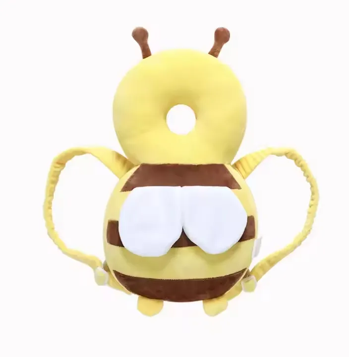 Coussin 2 en 1 Anti-Choc Tête Bébé & Peluche Douce