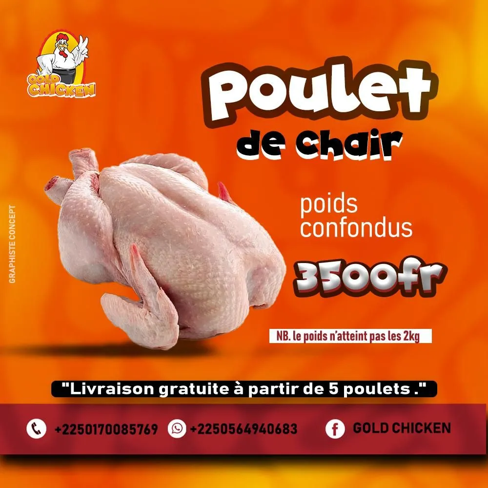 POULET DE CHAIR