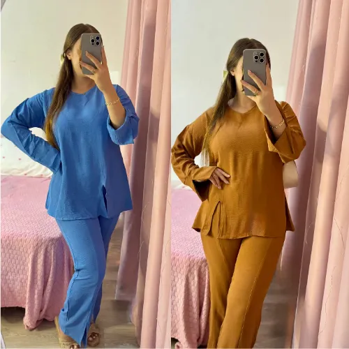 Ensemble Raghba Amber Warmth – Élégance Décontractée & Confort Léger | Tailles S à 3XL