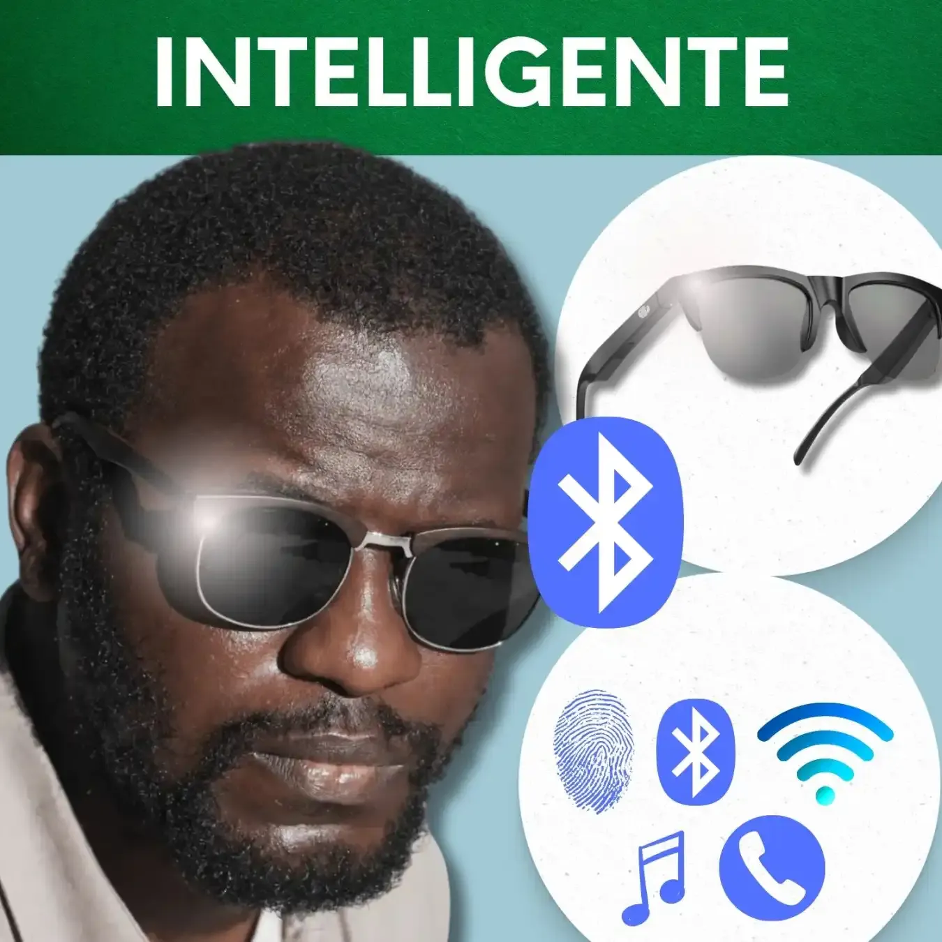 Lunettes de soleil intelligentes