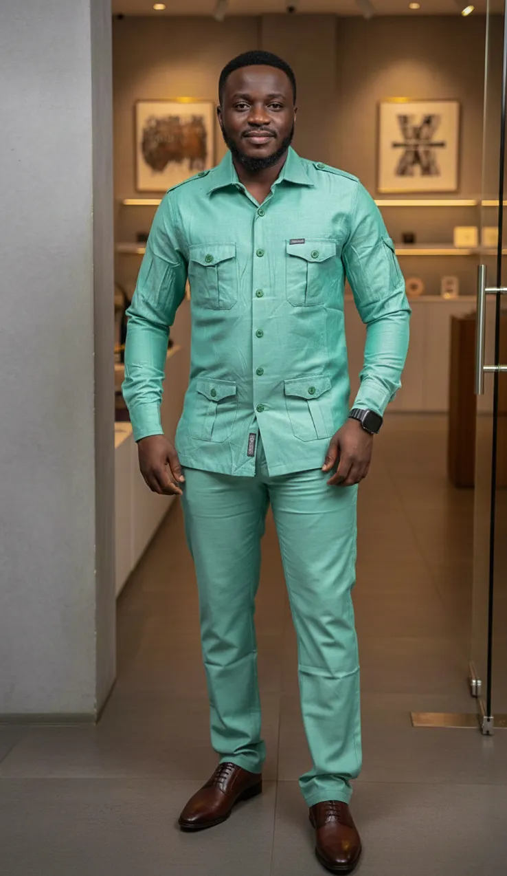 ENSEMBLE HOMME PREMIUM – CHEMISE & PANTALON ASSORTIS