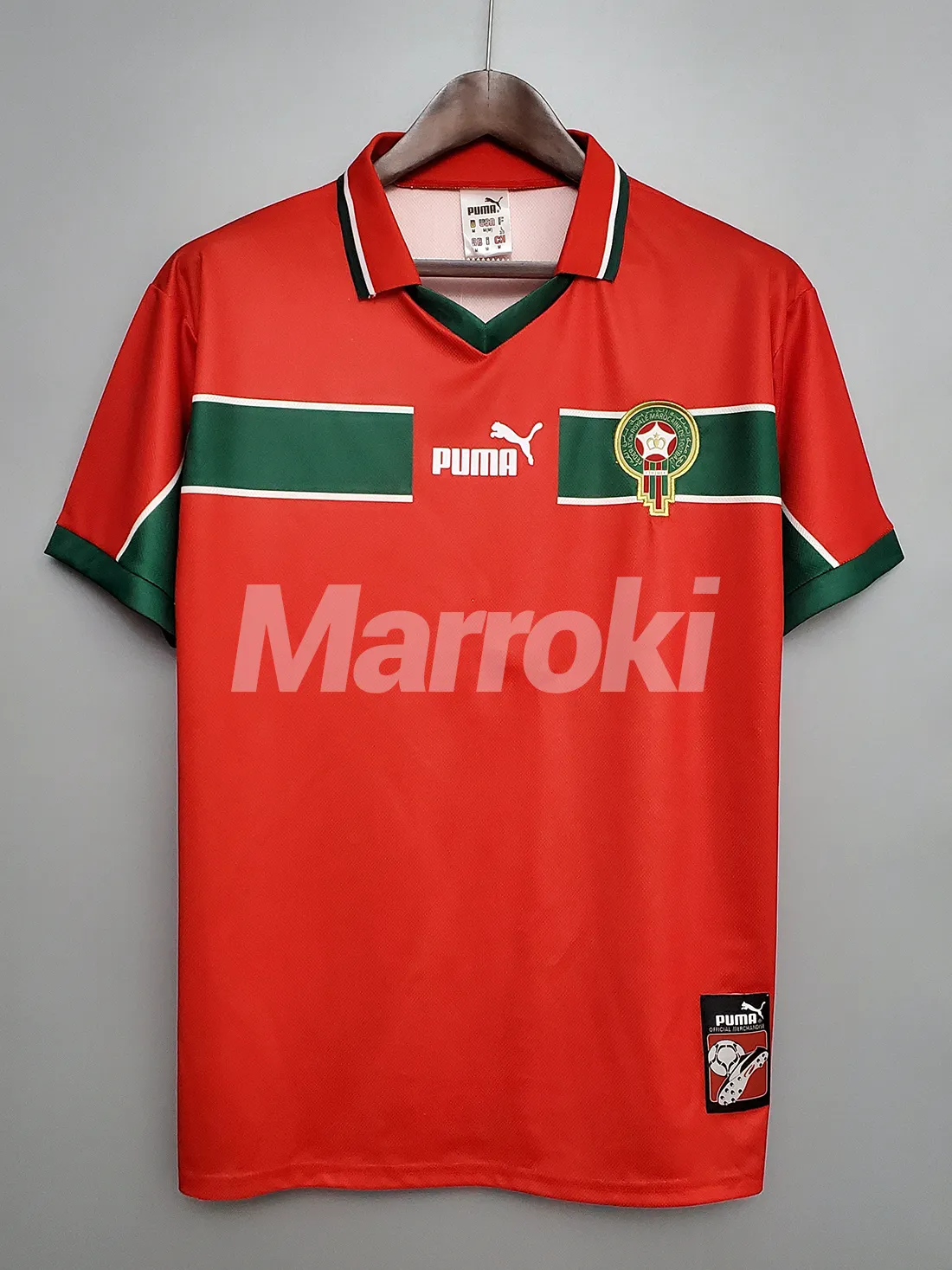 Maillot Officiel rouge Vintage 1998 – Édition Premium
