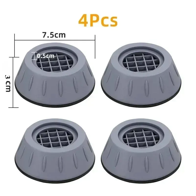 🛡️ Patins Anti-Vibrations Imperméables & Anti-Humidité (Lot de 4)