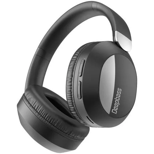 Hightech Deep Bass Casque de musique sans fil  Bluetooth V5.3 R16  Support TF Card-FM-Audio avec HD microphone
